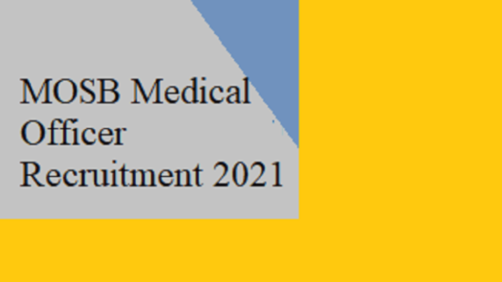 MOSB Recruitment