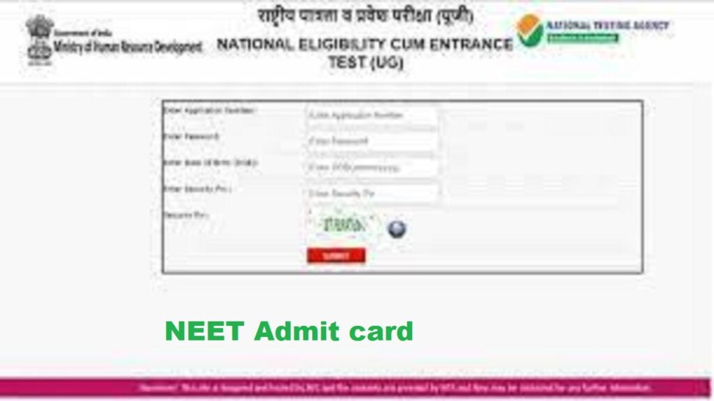 NEET Admit Card 2021 released on  direct link to download
